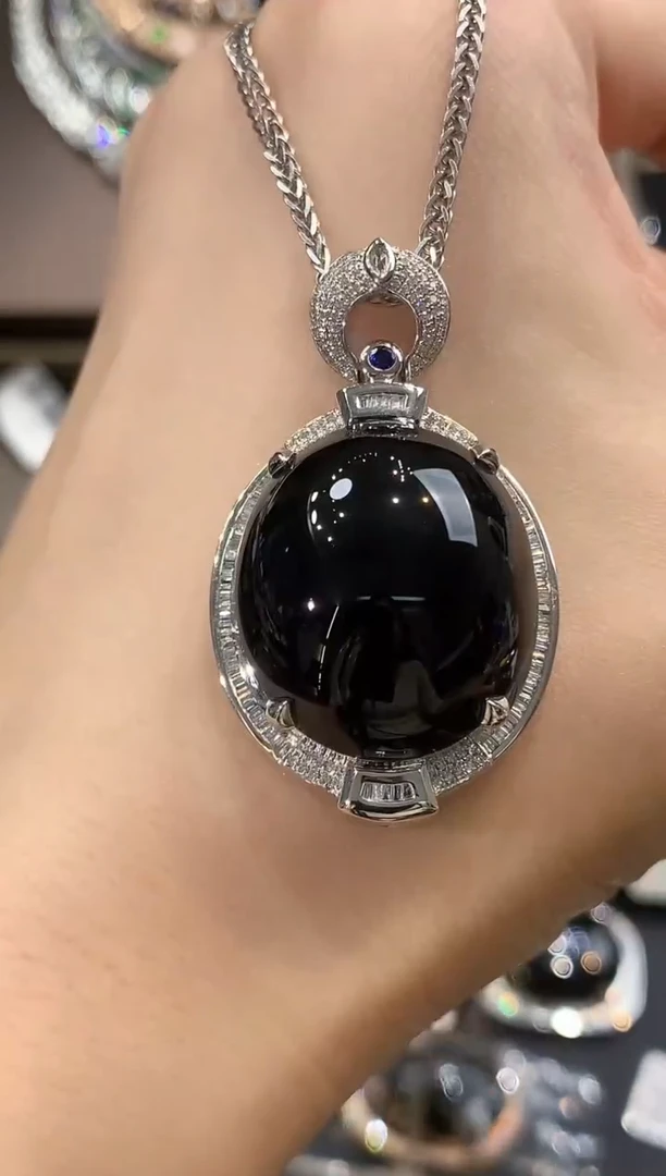 吊坠(不含链)18K金镶嵌翡翠G****?C165