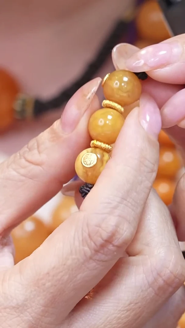 蜜蜡颈饰未镶嵌3215天然蜜蜡珠宝奇石云端妖孽全部保真