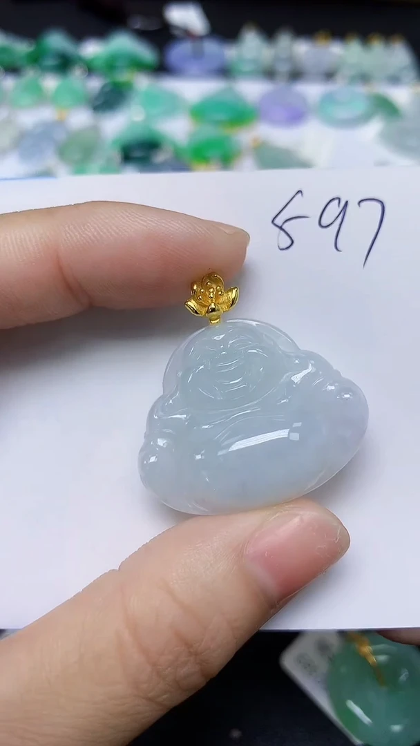 翡翠未镶嵌颈饰天然缅甸翡翠A货