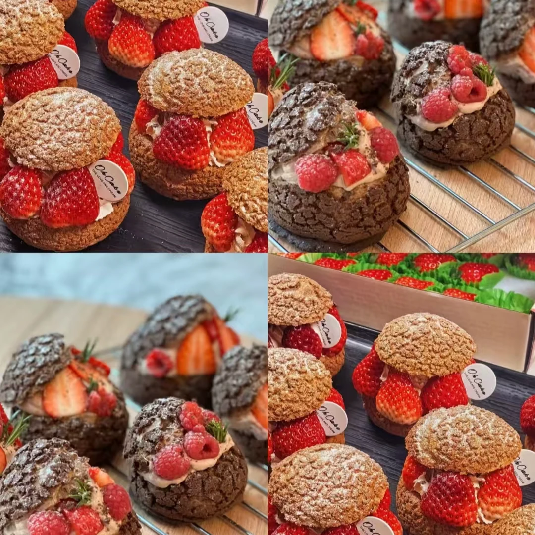 优先发货米顺酥皮泡芙壳空壳半成品预拌粉整箱糕点烘焙甜品店商用