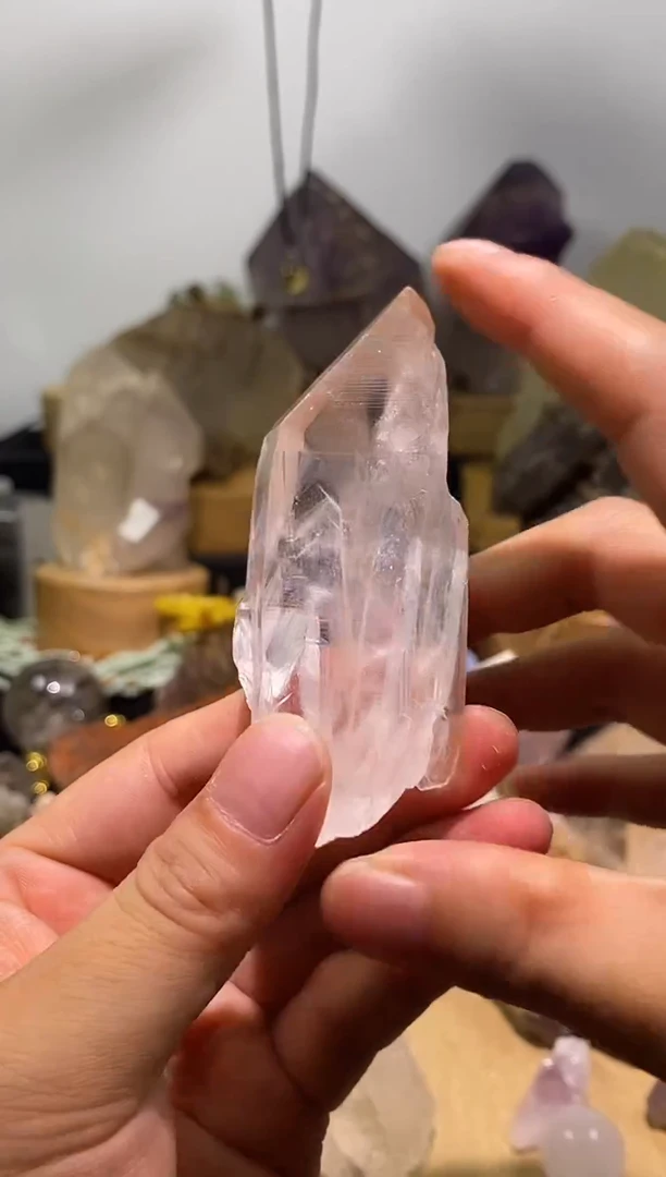 水晶珠宝半成品未镶嵌79号78g高冰透体水晶