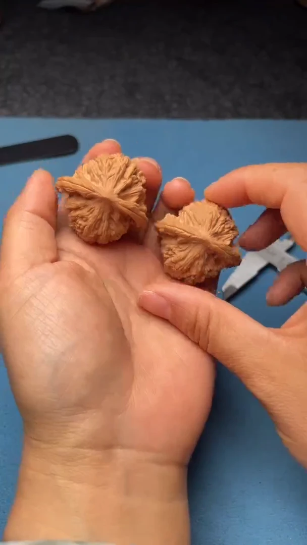 桃核把件w40  望月  40尺