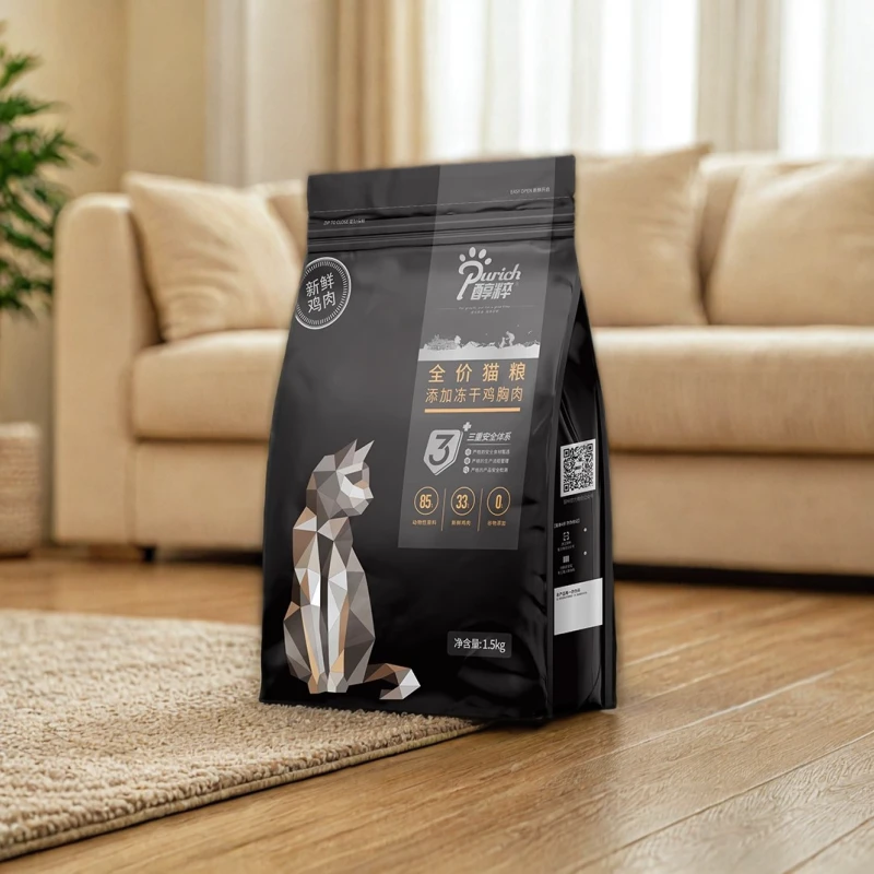 醇粹猫主粮1.5Kg5kg黑标冻干成幼猫全阶段无谷物鸡肉纯粹萃鲜肉粮