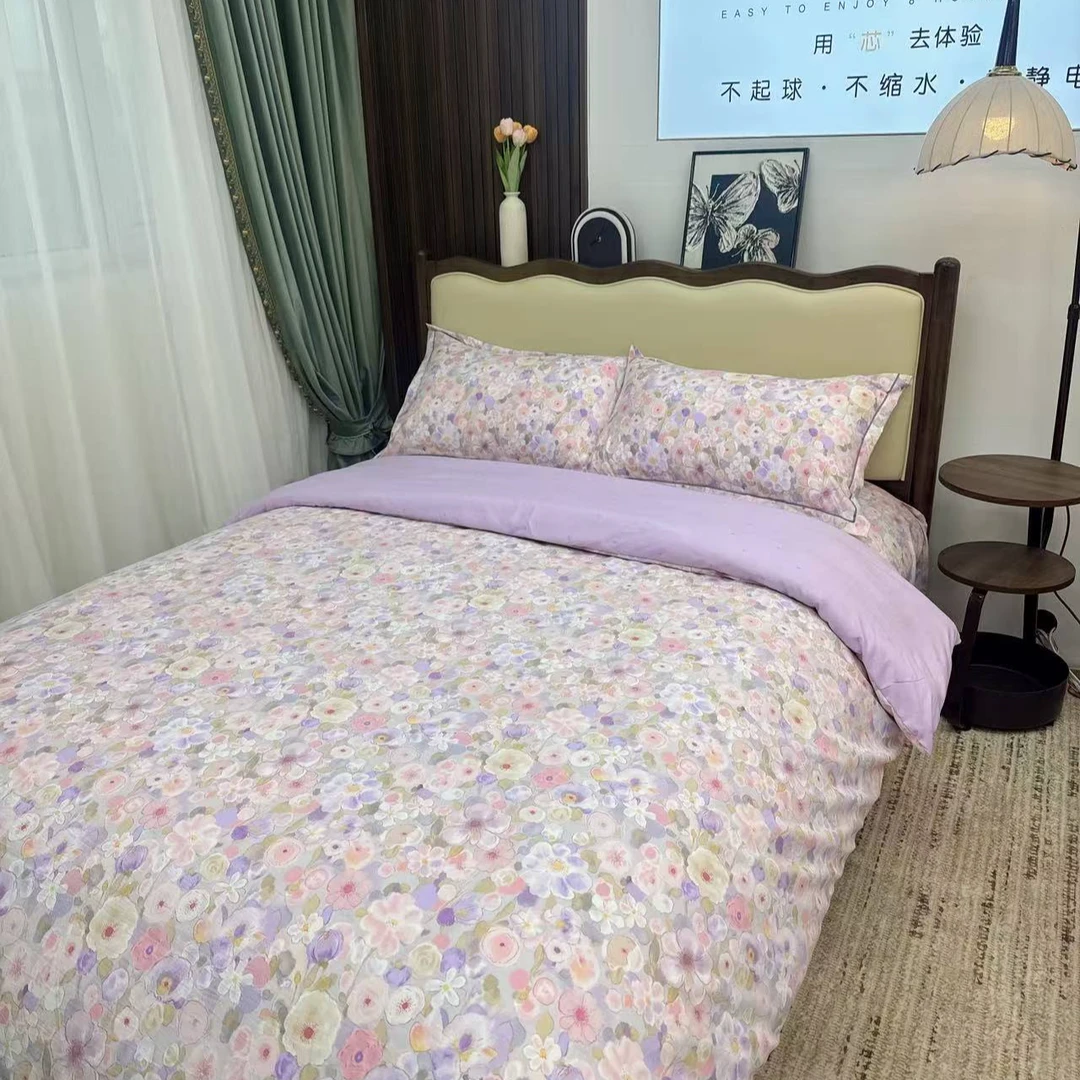 （小花彩彩）璐总甄选-高端数码印花加厚加密单人双人斜纹棉被套