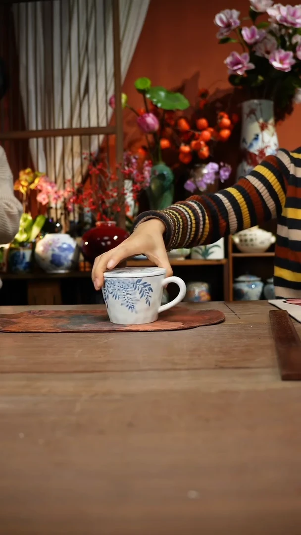 瓷片高温釉下彩手绘陶瓷餐具