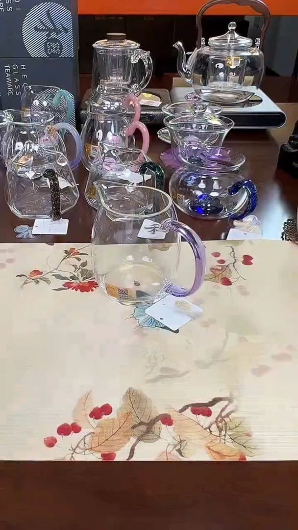 @@禾器晶彩澄然茶海浅紫色