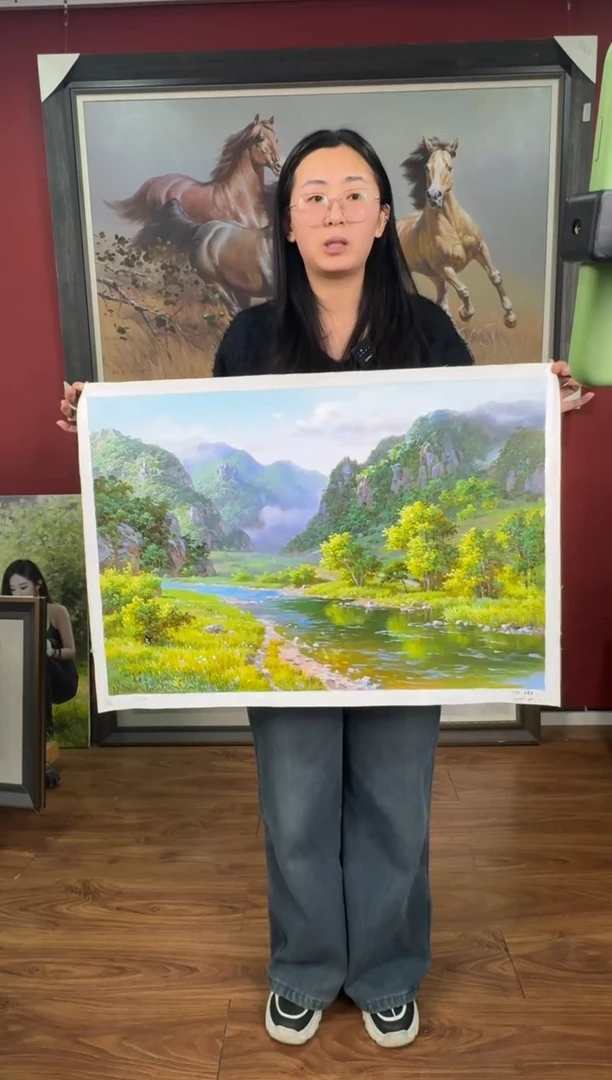 油画【47号】约50*70cm丨朝鲜原创纯手绘孤品油画丨顺丰包邮