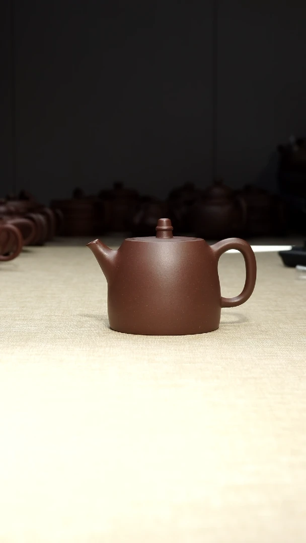 茶壶底槽青汉铎200毫升瑕疵 壶