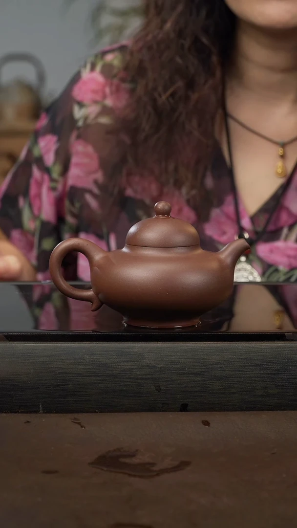 茶壶紫砂21 华颖 特拼紫泥 210cc