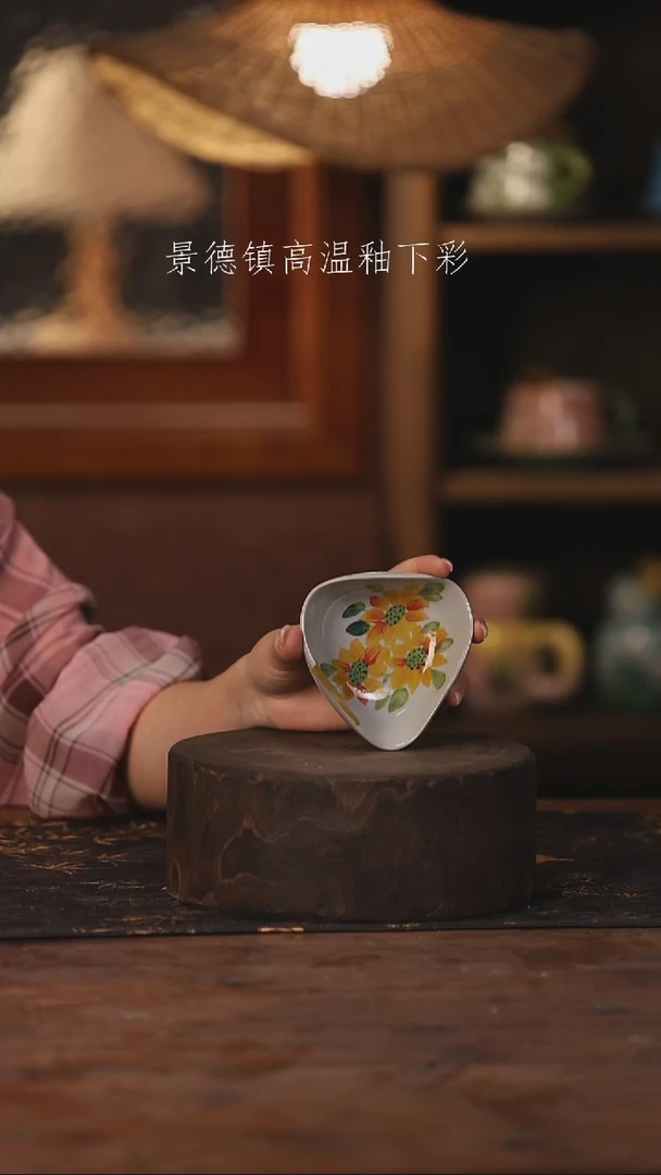 陶瓷景德镇高温釉下手绘陶瓷099