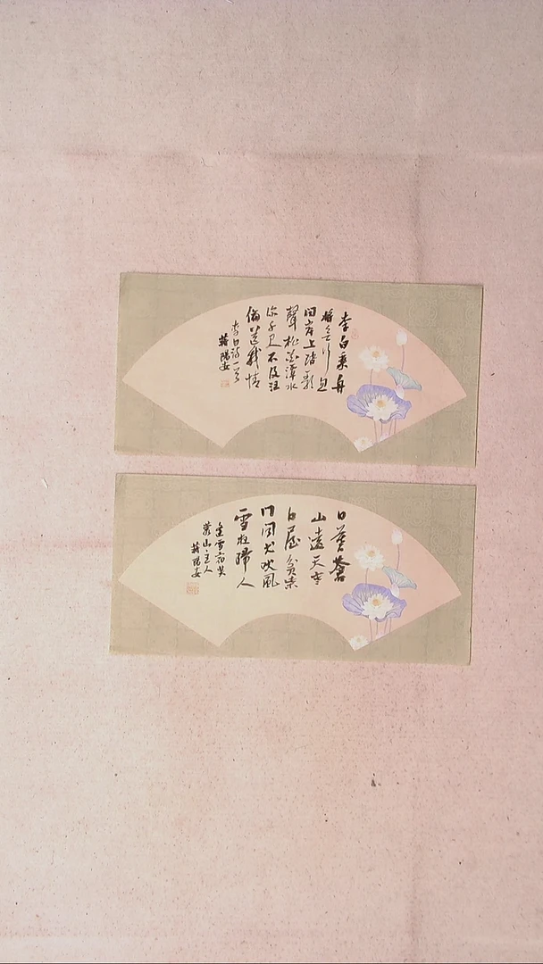 【闪购商品】书法蒋阳安 陕西西安46*23*2两张扇面