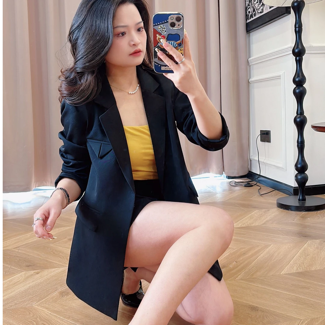 【PGXIAOM】小二定制黑色西装外套XZ5743