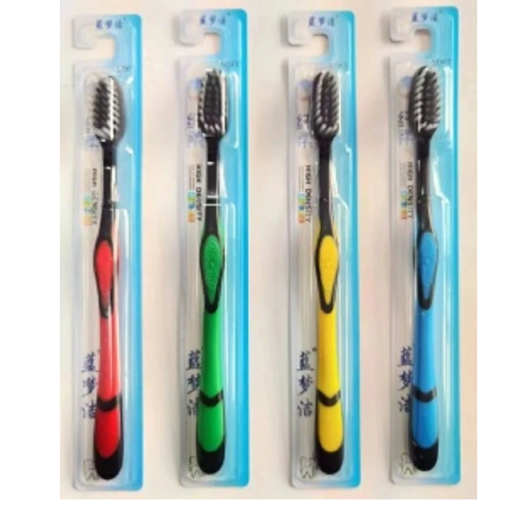 【拍5发6】竹炭家用牙刷洗漱清洁牙刷一只-颜色随机