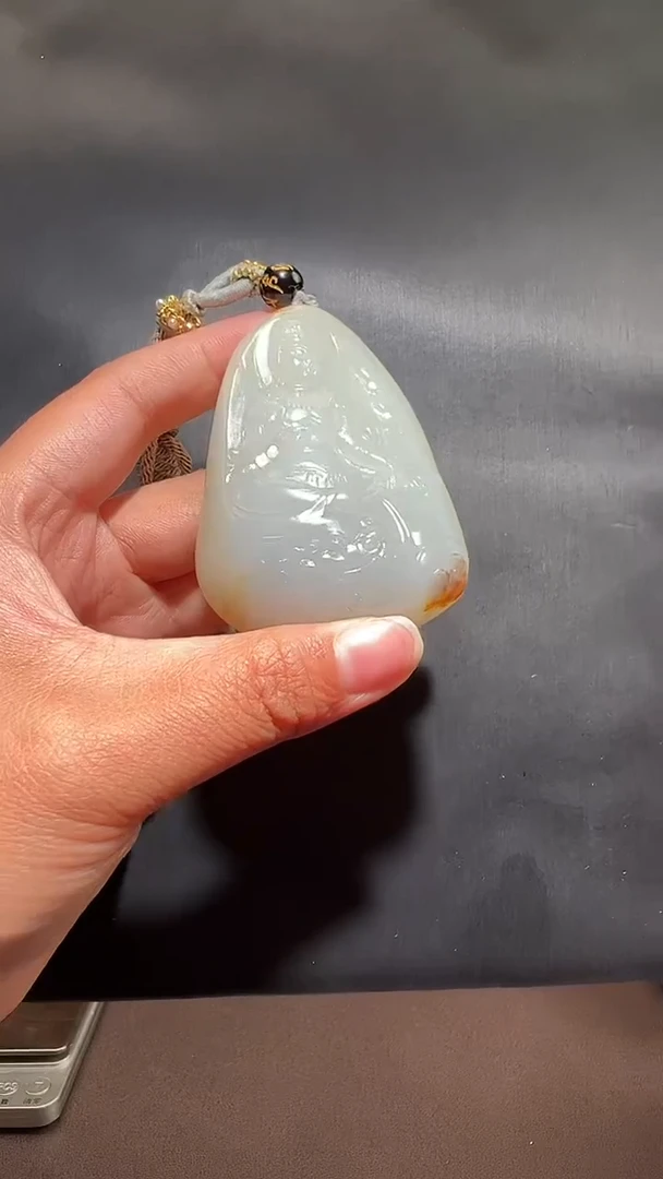 和田玉未镶嵌挂件060和田玉挂件多样性发其一