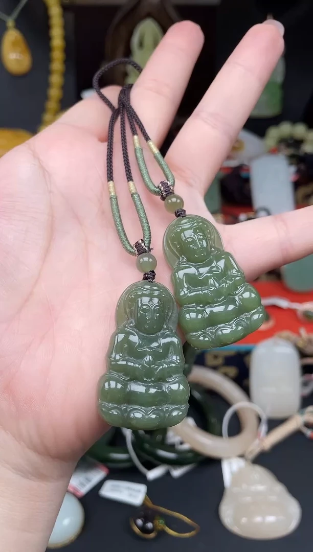 和田玉未镶嵌颈饰xa041多样性发其一