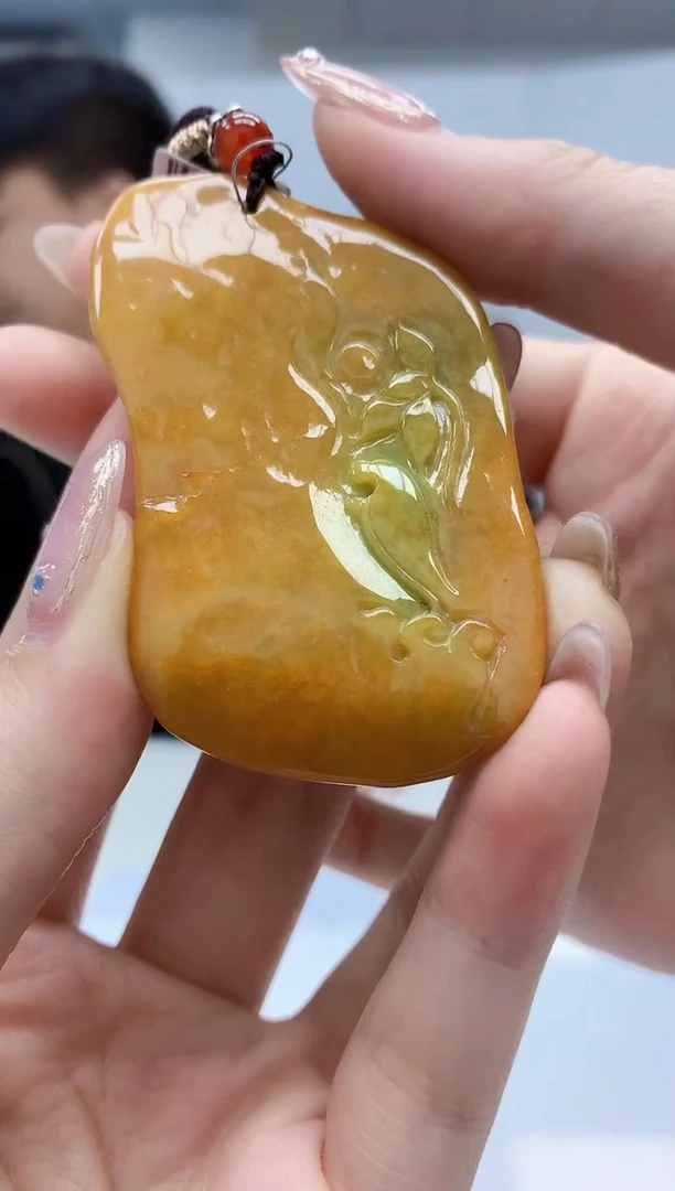 【闪购商品】定制翡翠未镶嵌4915jw-毛货挂件47