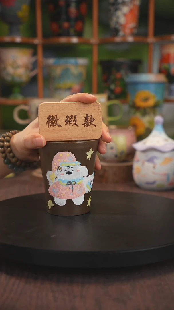 景德镇釉下彩手绘微瑕