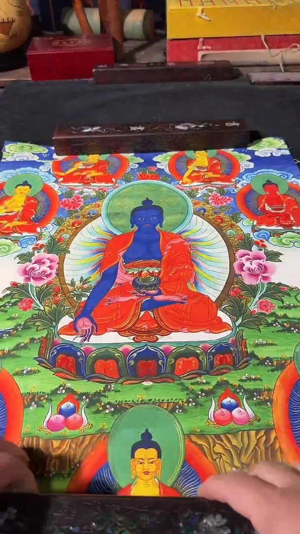 卷轴画藏式珍藏彩绘艺术馆155