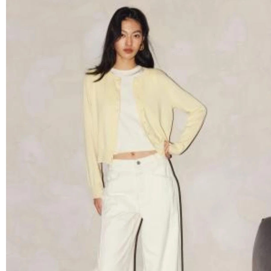 ONLY2026春季新品可露丽色两件套拼色针织开衫|1261K6003