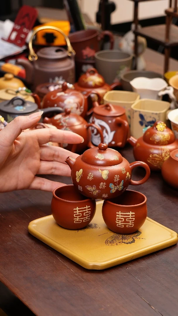 【闪购商品】原矿紫砂手工朱泥杯