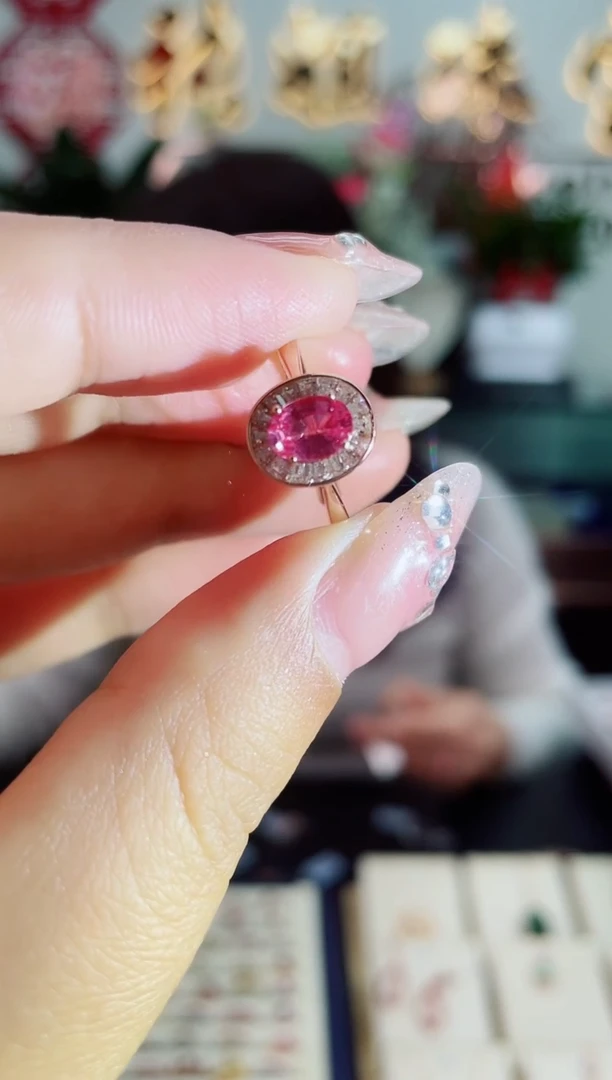 【闪购商品】彩色蓝宝石戒指银S925镶嵌戒指