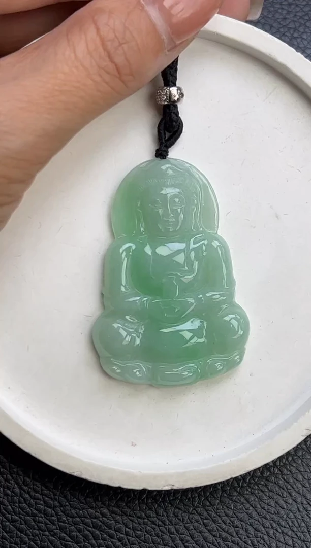 翡翠未镶嵌颈饰YM1076-2 观音