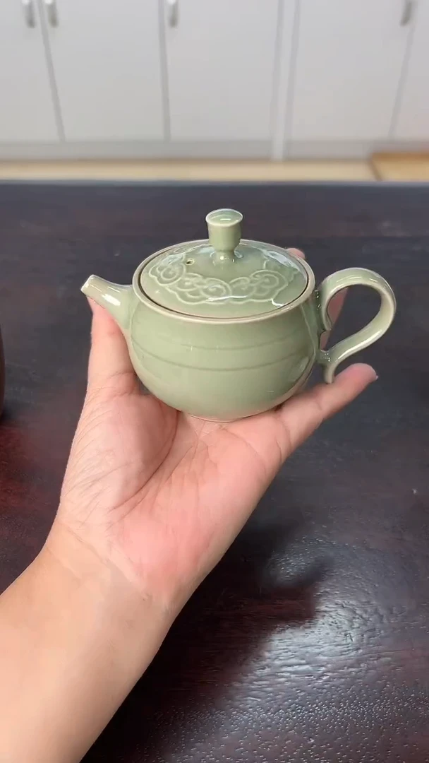 龙泉云间青瓷小米茶器