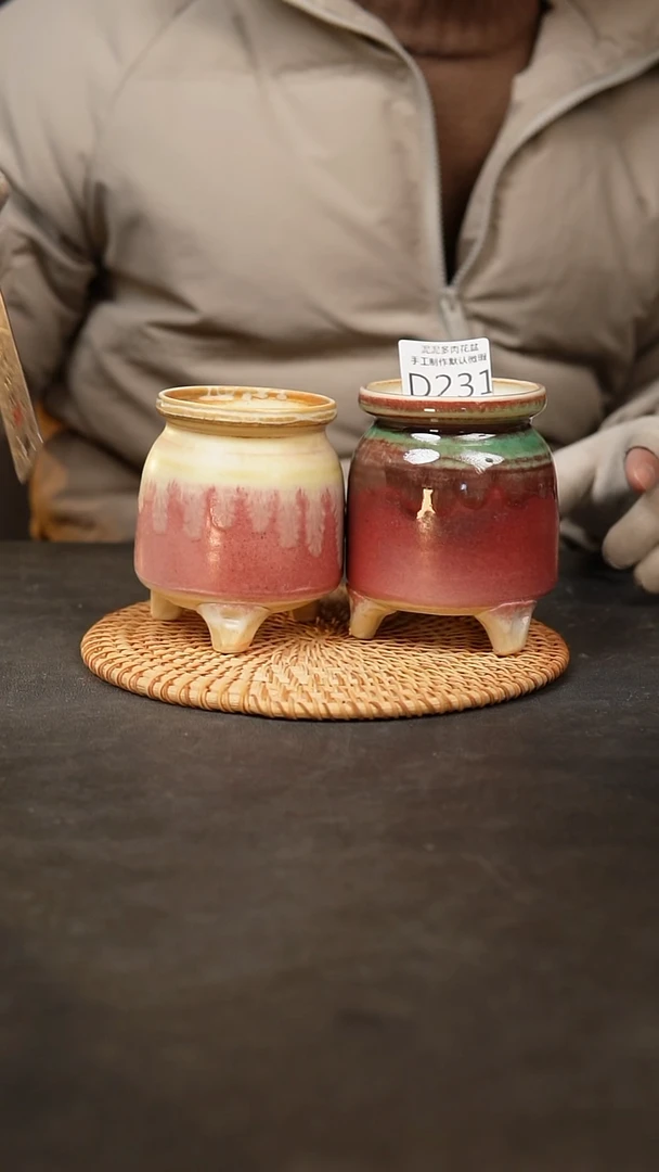 【闪购商品】瓷片泥泥陶瓷花盆