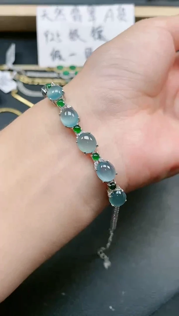 翡翠戒指银S925镶嵌11111