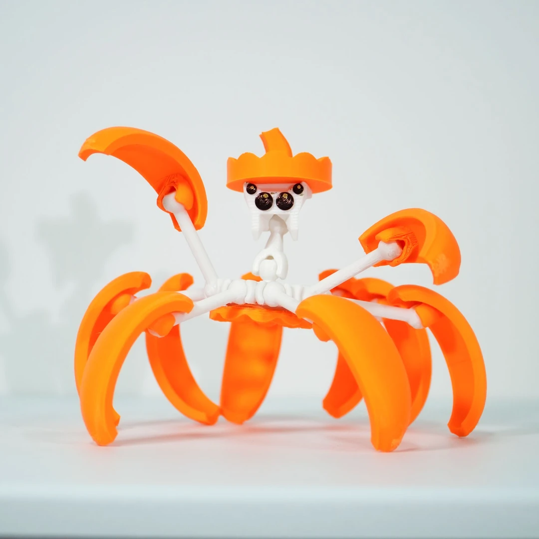 蜘蛛南瓜玩具3D打印玩具变形各种形态自由变化
