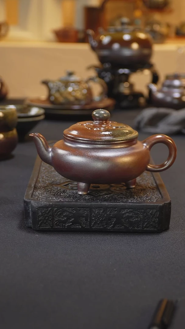 紫砂柴烧纯自然柴烧