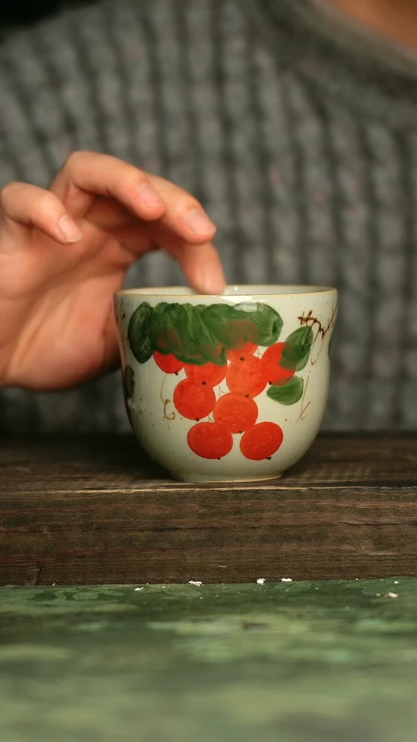 陶瓷青诗集手工手绘瓷器