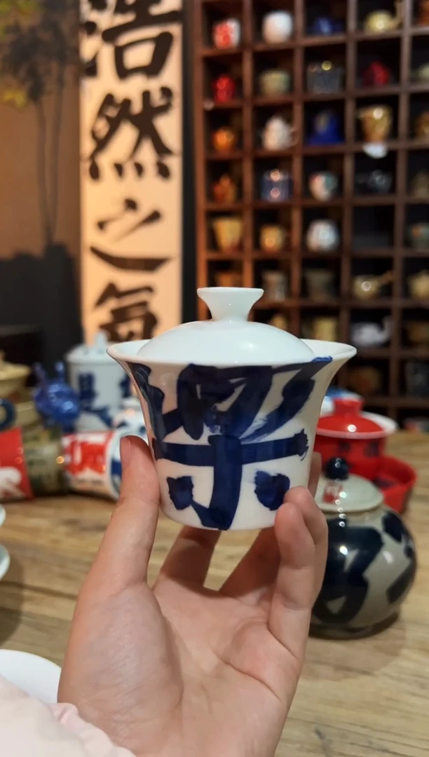 观云听雨原创手绘茶具