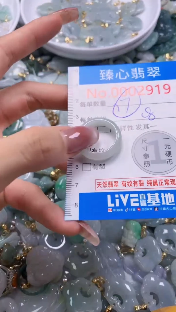 翡翠未镶嵌颈饰含绳0002919