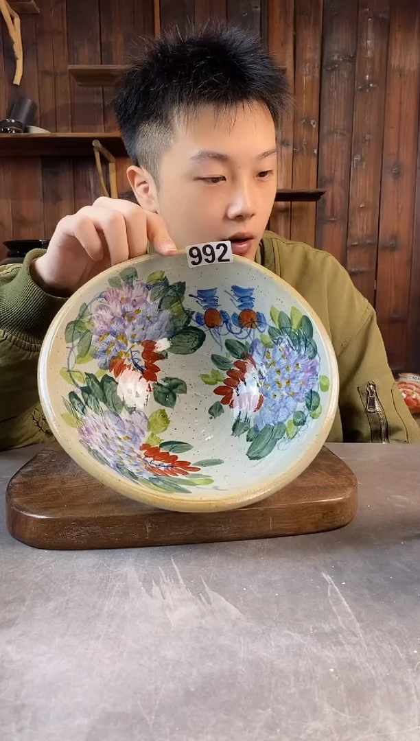 碗992，手工手绘，超值陶瓷！