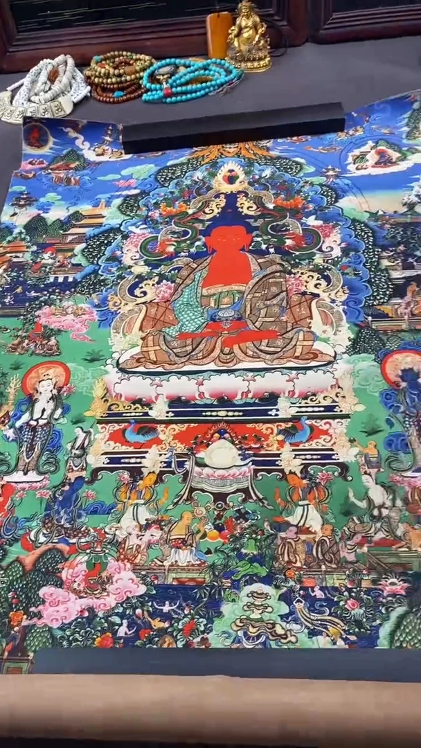 卷轴画王姬藏传非遗珍品