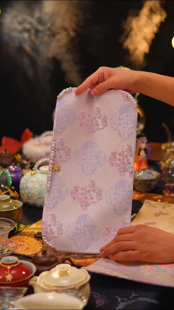 150茶席茶席40x20cm兰花