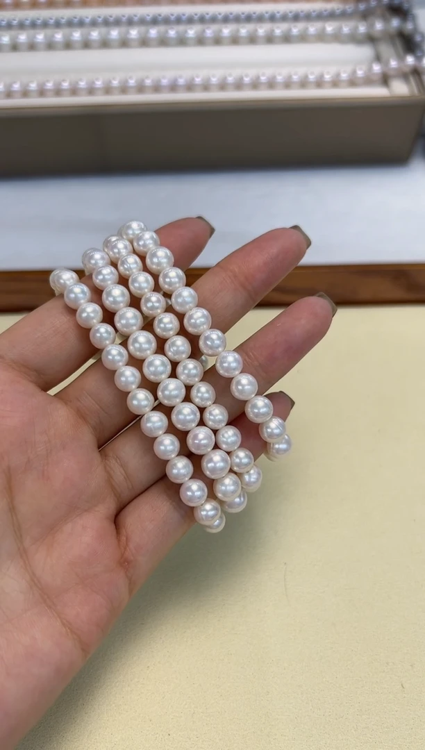 未镶嵌手绳淡水珍珠6-7MM多样性发货只发一条