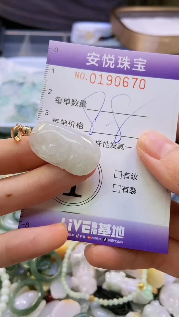 翡翠未镶嵌颈饰闪购0190670