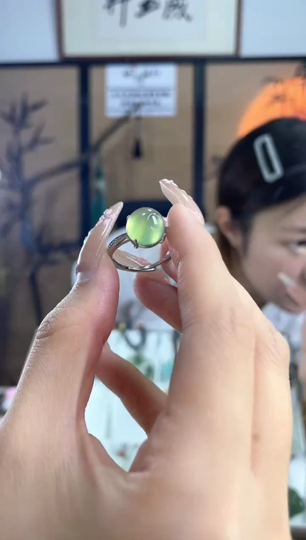 岫玉合金戒指多样性发货其中发一