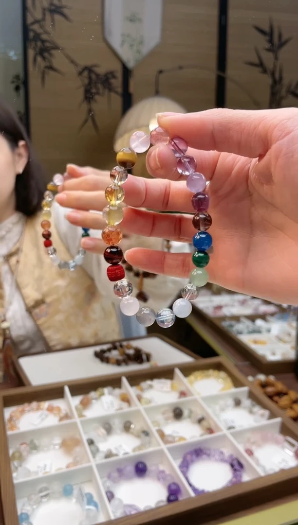 【闪购商品】水晶手链未镶嵌水晶多宝手链