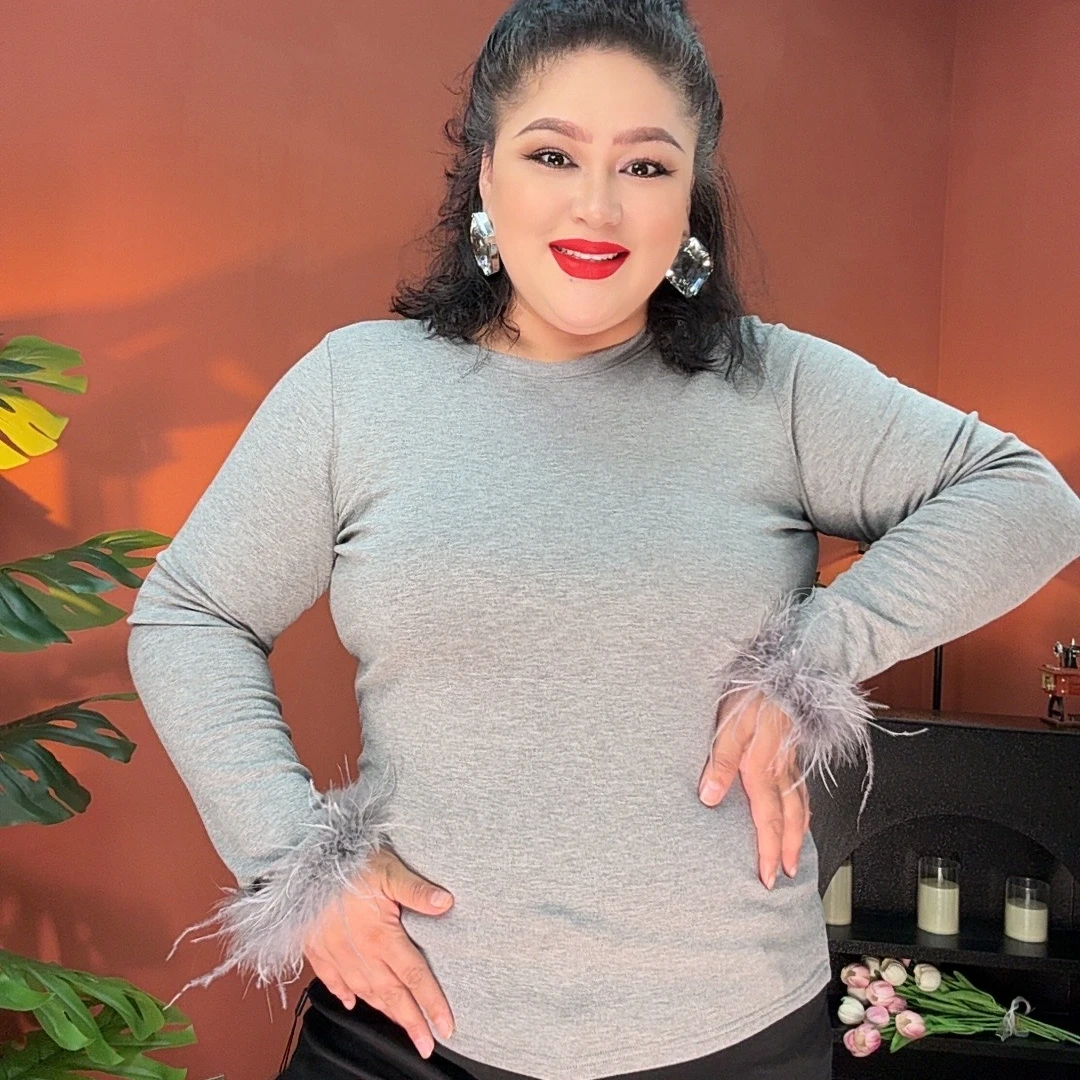 ahlima简约常规速干保暖圆领打底衫百搭纯色修身T恤休闲内搭