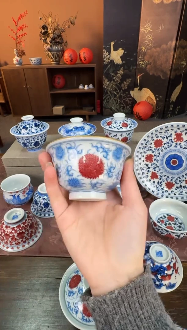 【闪购商品】杯屹朴团菊压手杯