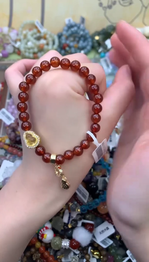 未镶嵌手链石榴石448