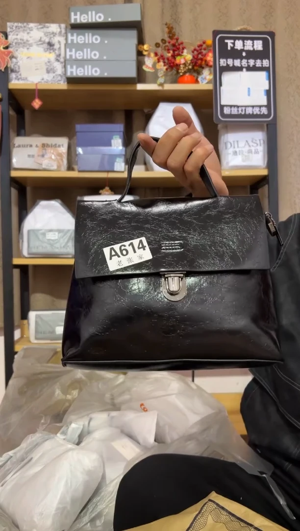 小牛剖层皮革老张家女包614