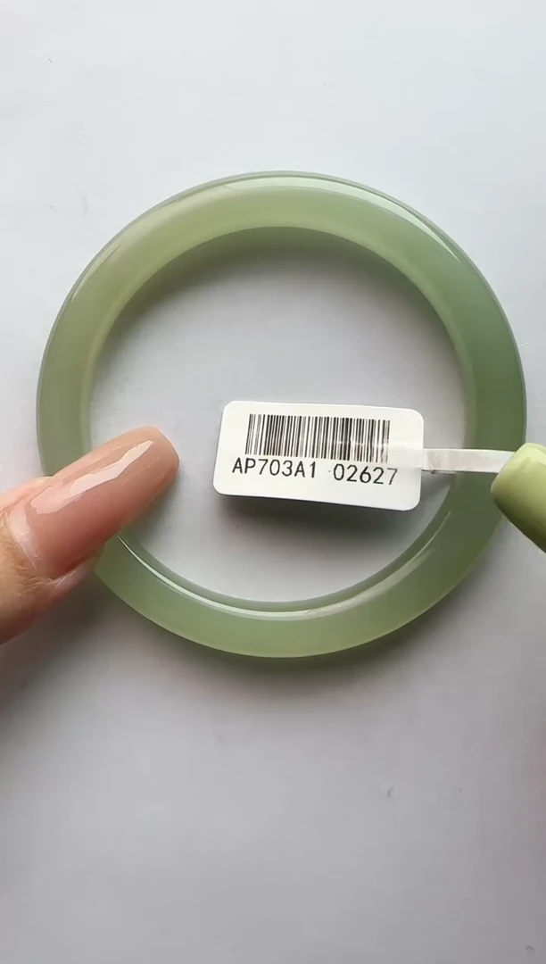 和田玉手镯未镶嵌57