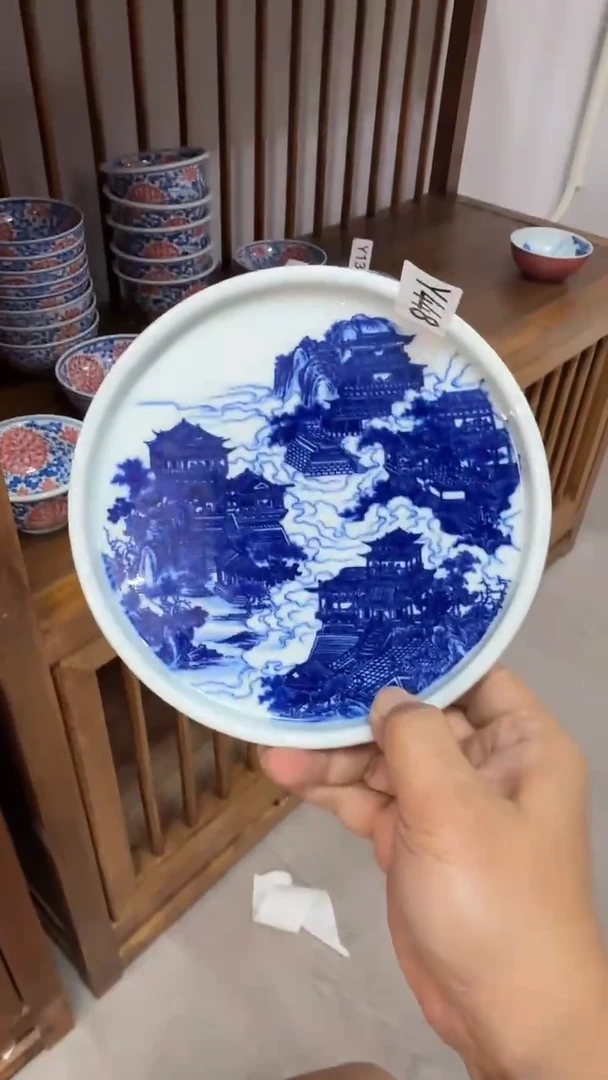 瓷片Y448家庭瓷器日用摆件