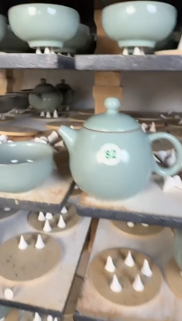 82-1大龙蛋壶+佛肚杯（微瑕套）-王占稳开窑-眉