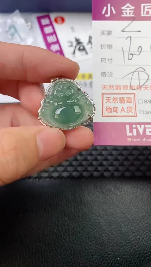 翡翠银S925镶嵌颈饰z****3·