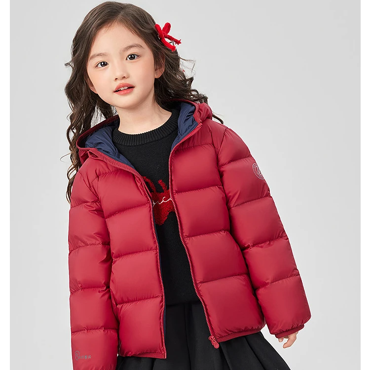25新款男女童连帽时尚羽绒服秋冬装休闲外套直播T250135550XS